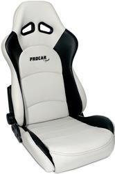 Procar Sportsman Pro Recliner Series 1615 Gray/black Vinyl Seat 80-1615-57