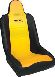 Procar All-Terrain Suspension Black/yellow Vinyl Seat 80-1620-55