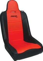 Procar All-Terrain Suspension Black/red Vinyl Seat 80-1620-58