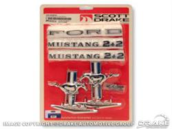Scott Drake Emblems for 1965-1966 MUSTANG - C5ZZ-6340282-8K
