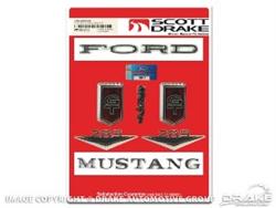 Scott Drake Emblems for 1966 MUSTANG - C6ZZ-65402828GT