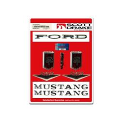 Scott Drake Emblems for 1966 MUSTANG - C6ZZ-65402828GT