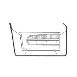 Scott Drake Replacement Weatherstrip Seals C7ZZ-6520530-1A
