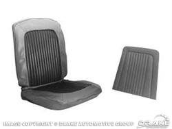 Scott Drake Standard Seat Upholstery for 1968 MUSTANG - 68-S-BUCK-BK