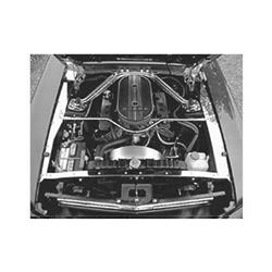 Scott Drake Underhood Stainless Trim for 1964-1965 MUSTANG - ACC-UHT-65
