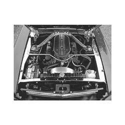 Scott Drake Underhood Stainless Trim for 1964-1965 MUSTANG - ACC-UHT-65
