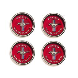 Scott Drake Styled Steel Hub Caps for 1965-1966 MUSTANG - C5ZZ-1130-WR