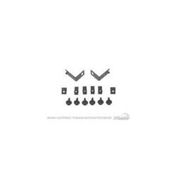 Scott Drake Bumper Guard Components C5ZZ-17794-KIT