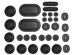 7/8" Sheet Metal Plugs – 25 Pack, Body Panel & Fender Plugs, Black, TXDashcovers 11748A