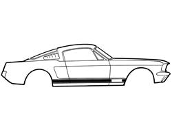 Scott Drake GT Stripe Kits for 1965-1966 MUSTANG - C5ZZ-6520000-B