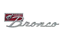 Scott Drake Emblems for 1966-1977 BRONCO - C7TZ-16098-A