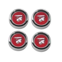 Scott Drake Styled Steel Hub Caps C7WY-1130-RD