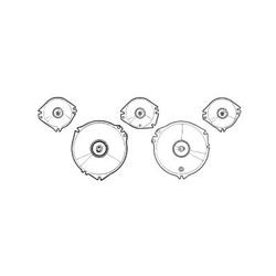 Scott Drake Replacement Gauge Lenses for 1967-1968 MUSTANG - C7ZZ-10887-A-D