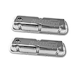 Scott Drake C6OZ-6A582-C 390/428 Chrome "Powered By Ford" Valve Covers