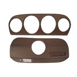 Scott Drake Woodgrain Vinyl Dash Inserts for 1969 MUSTANG - C9ZZ-10838-WMIK