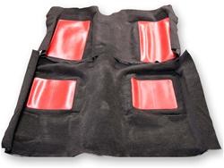 Scott Drake Mustang Replacement Carpet Sets CAR69-M-BK-RD