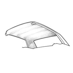 Scott Drake Replacement Interior Headliners for 1965-1970 MUSTANG - HL-FM-CP-65-WT