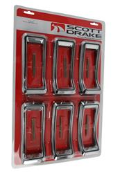 Scott Drake Replacement Taillight Components for 1968 MUSTANG - KIT-ELC-6