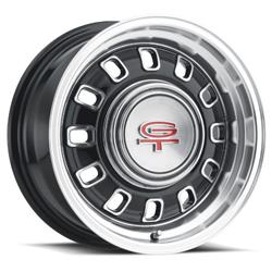 Scott Drake LW60 Black 12-Slot Alloy Wheels C7ZZ-63-IBK