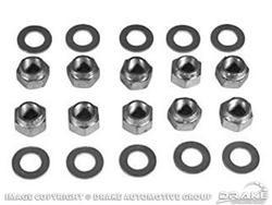 Scott Drake Rear-End Housing Nut and Washer Kits