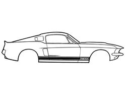 Scott Drake Shelby Stripe Kits for 1966-1968 MUSTANG - S2MS-16224-A