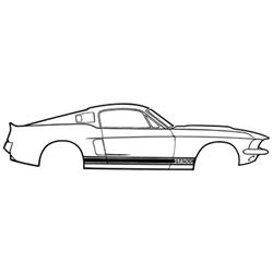 Scott Drake Shelby Stripe Kits for 1966 MUSTANG - S2MS-16224-G