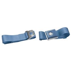 Scott Drake Push Button Seat Belts for 1964-1973 MUSTANG - SB-BL-PBSB
