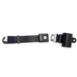 Scott Drake Push Button Seat Belts for 1964-1973 MUSTANG - SB-BK-65-PBSB