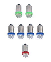 Scott Drake Instrument Panel LED Lights for 1965-1966 MUSTANG - SD-66-GA-BL