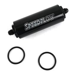 Speedflow Long Series AN Filters with -6 AN Inlet Size 602-100-06-BLK