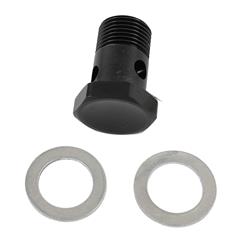 Speedflow Aluminum Banjo and Bolt Fittings 725-M18-BLK