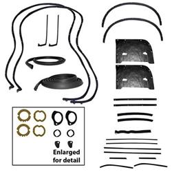 Soffseal Weatherstrip Kits for 1958 IMPALA - SS-KIT205