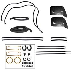 Soffseal Weatherstrip Kits for 1961 IMPALA - SS-KIT209