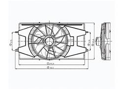 Sherman Radiator Fan Assemblies for 2003-2007 ION - SHE620-420