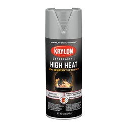 Krylon High-Heat Paint 12 Oz. Semi-gloss Gray/Silver 1407