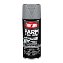 Krylon Farm & Implement Paint 12 Oz. Flat Gray/Silver 1950