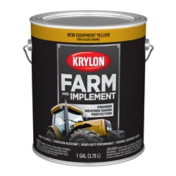 Krylon Farm & Implement Paint 1 Gallon Gloss Yellow 1974