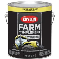 Krylon Farm & Implement Paint 1 Gallon Gloss Yellow 1975