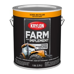 Krylon Farm & Implement Paint 1 Gallon Gloss Yellow 1976