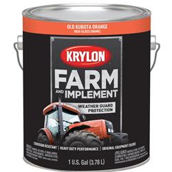 Krylon Farm & Implement Paint 1 Gallon Gloss Orange 1978