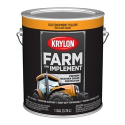 Krylon Farm & Implement Paint 1 Gallon Gloss Yellow 1985