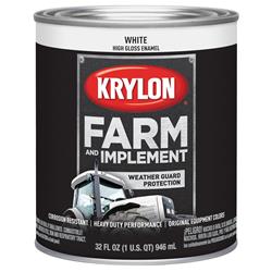 Krylon Farm & Implement Paint 1 Quart Gloss White 2021