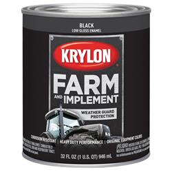 Krylon Farm & Implement Paint 1 Quart Low-gloss Black 2022