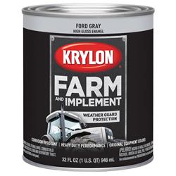 Krylon Farm & Implement Paint 1 Quart Gloss Gray/Silver 2028