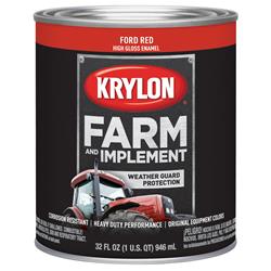 Krylon Farm & Implement Paint 1 Quart Gloss Red 2029