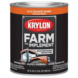 Krylon Farm & Implement Paint 1 Quart Gloss Orange 2030