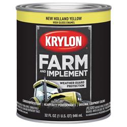 Krylon Farm & Implement Paint 1 Quart Gloss Yellow 2032