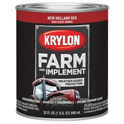 Krylon Farm & Implement Paint 1 Quart Gloss Red 2035