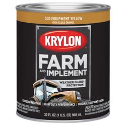 Krylon Farm & Implement Paint 1 Quart Gloss Yellow 2042