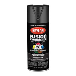 Krylon Fusion All-In-One Spray Paint 12 Oz. Gloss Black 2702